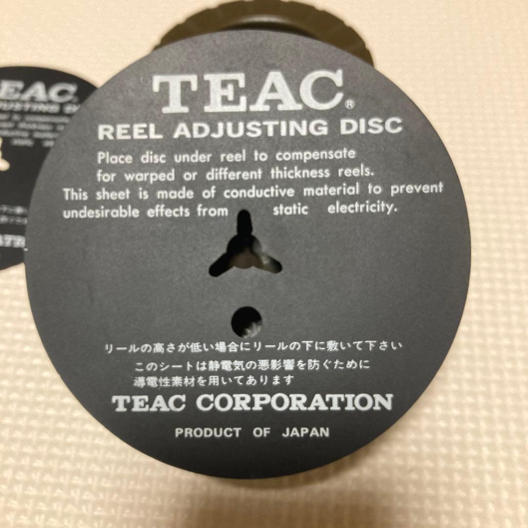 TEAC TZ−612 クランパー　10号リール調整ディスク 2個セット