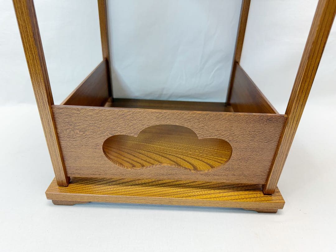 ほぼ未使用 茶道具 松スリ漆 常盤棚 煎茶棚 組み立式 元箱