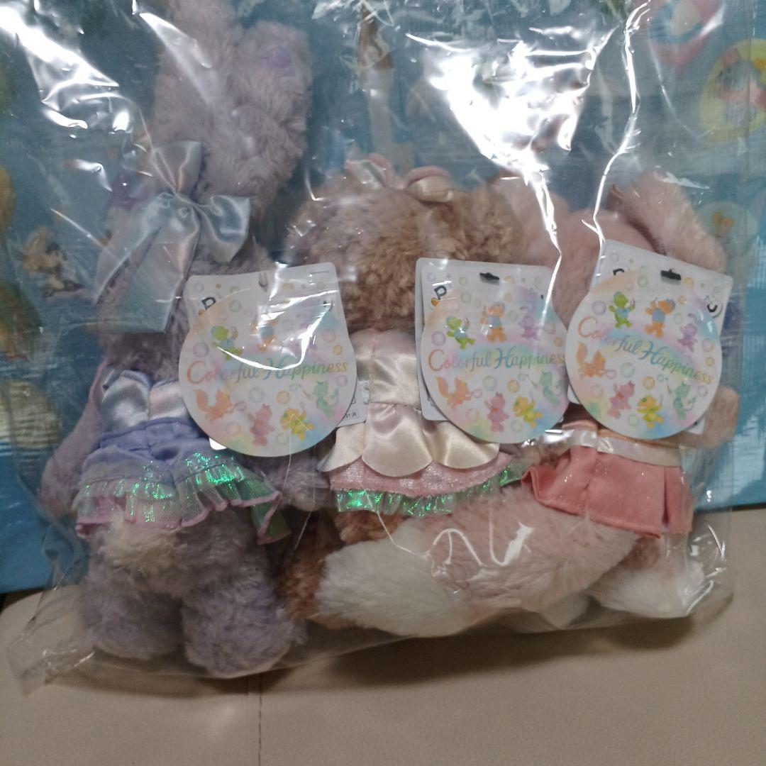 カラフルハピネス　ダッフィー＆フレンズ 　バケパ限定ポージープラッシー7体セット