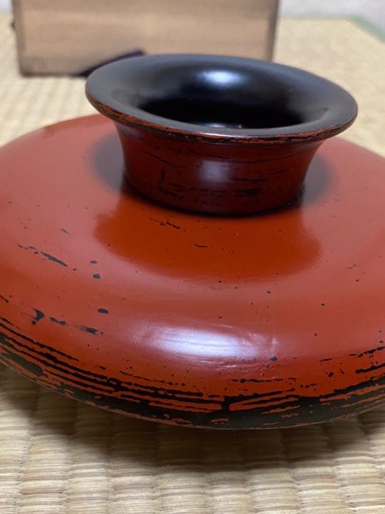 根来塗、天目台 三代村瀬 治兵衛作