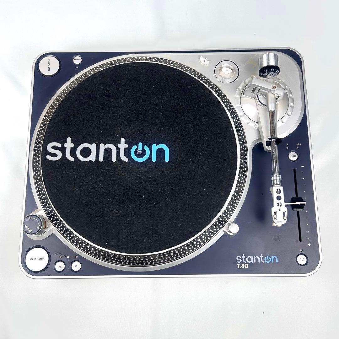 【人気】stanton ターンテーブル T.80 カートリッジ付 動作確認済