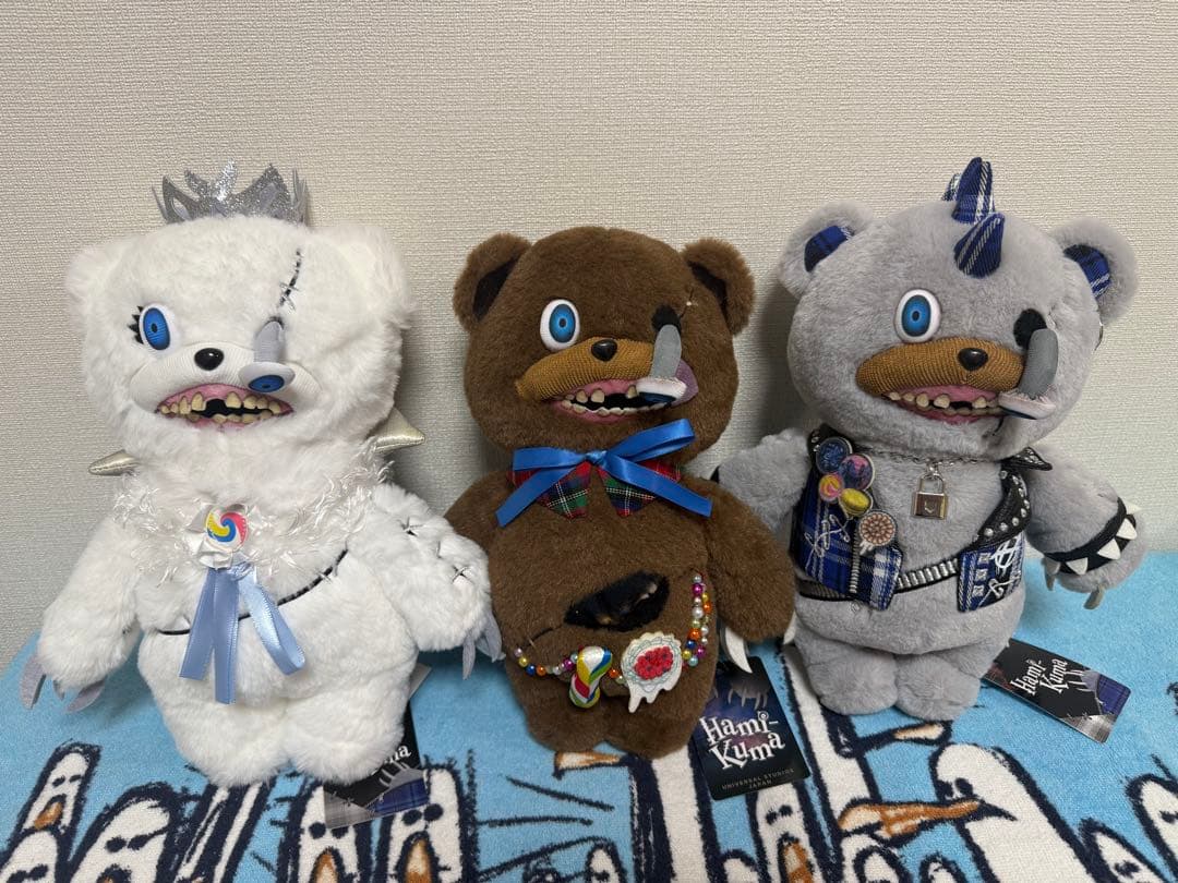 USJ ハミクマ　ぬいぐるみ ハミクマ　ソウル　パンク　　　3体セット