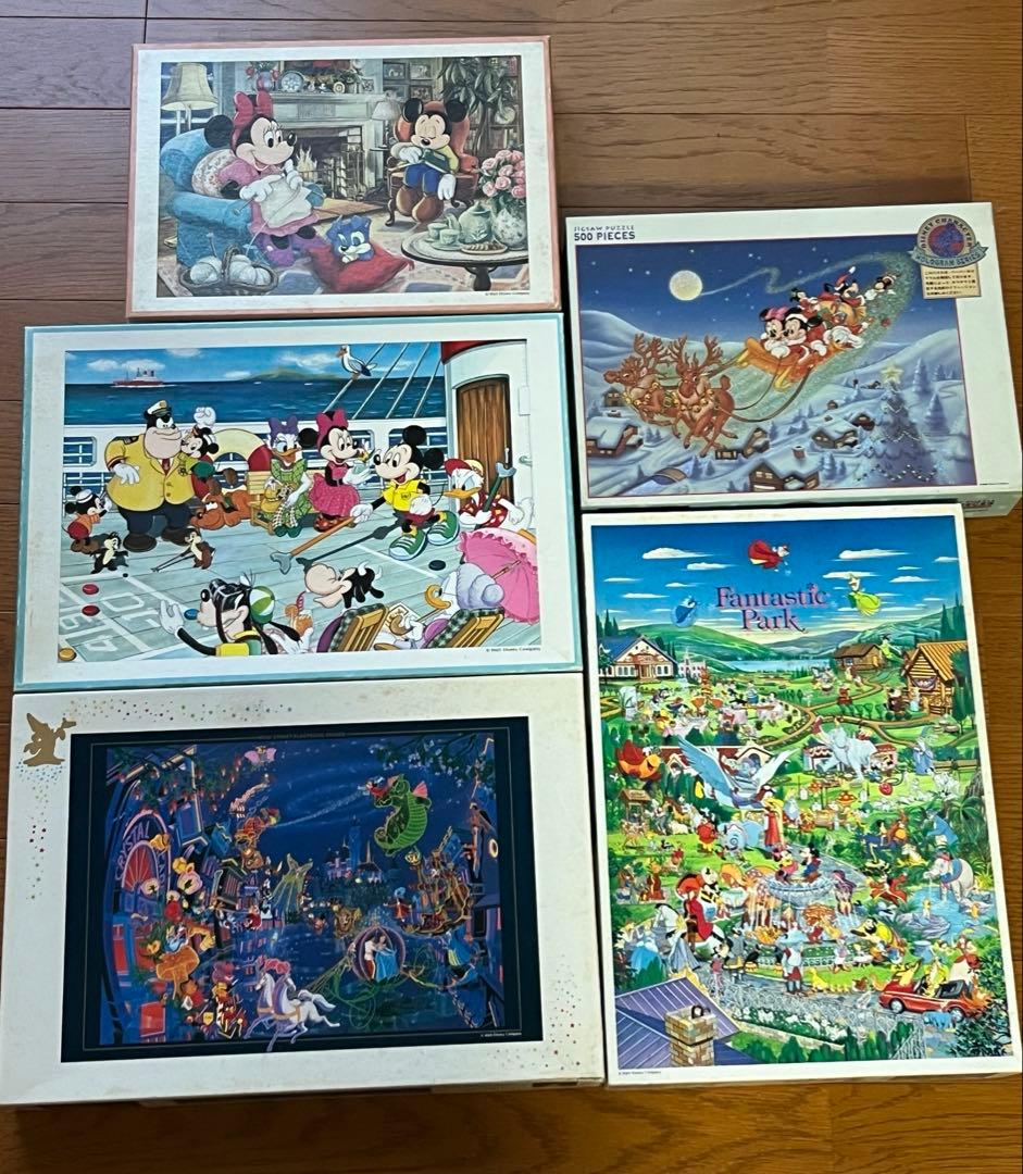 5点セット廃盤　ディズニー　パズル　500ピース　1000ピース　テンヨー