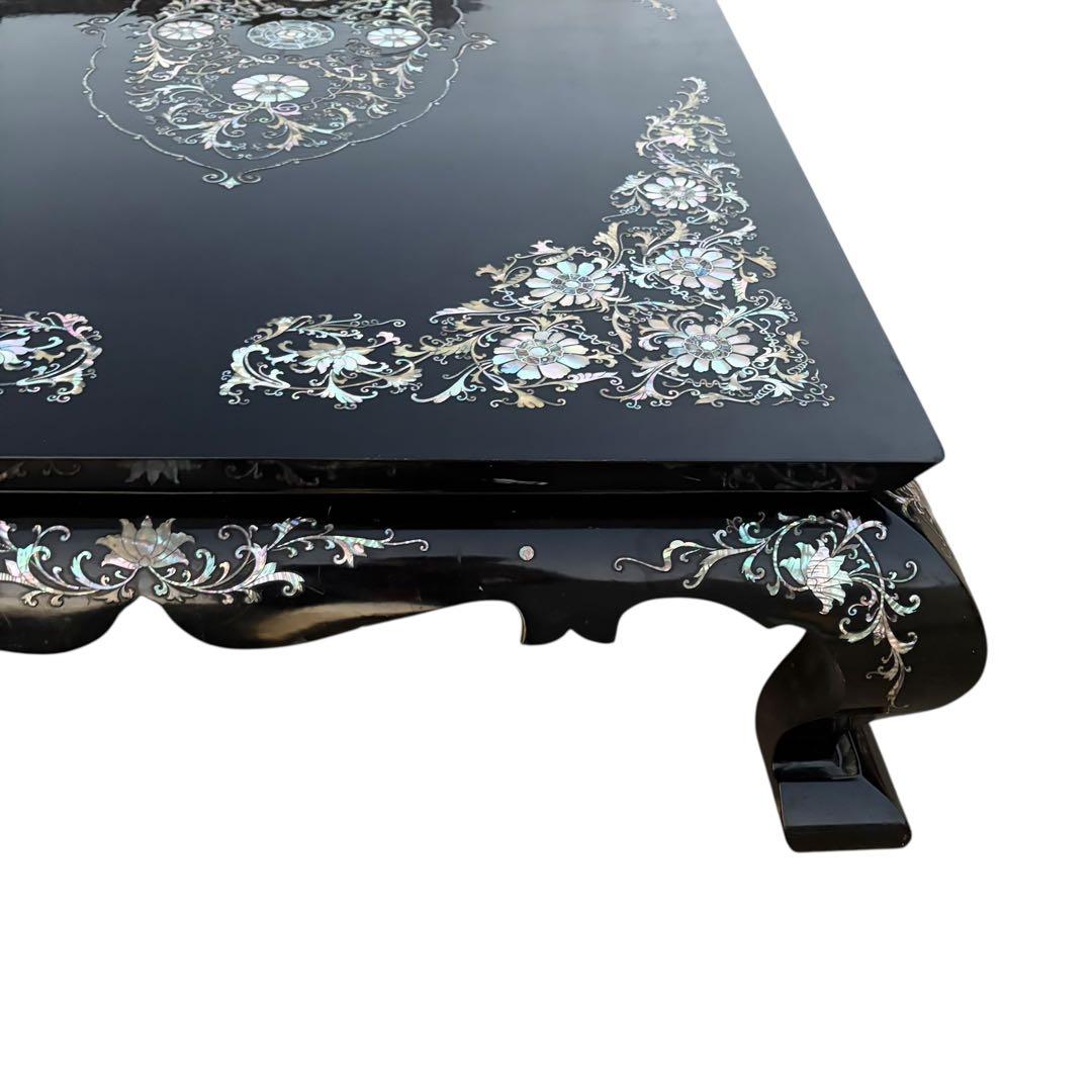 美品 最高級 螺鈿細工 座卓 座敷机 ローテーブル リビングテーブル 中国 韓国