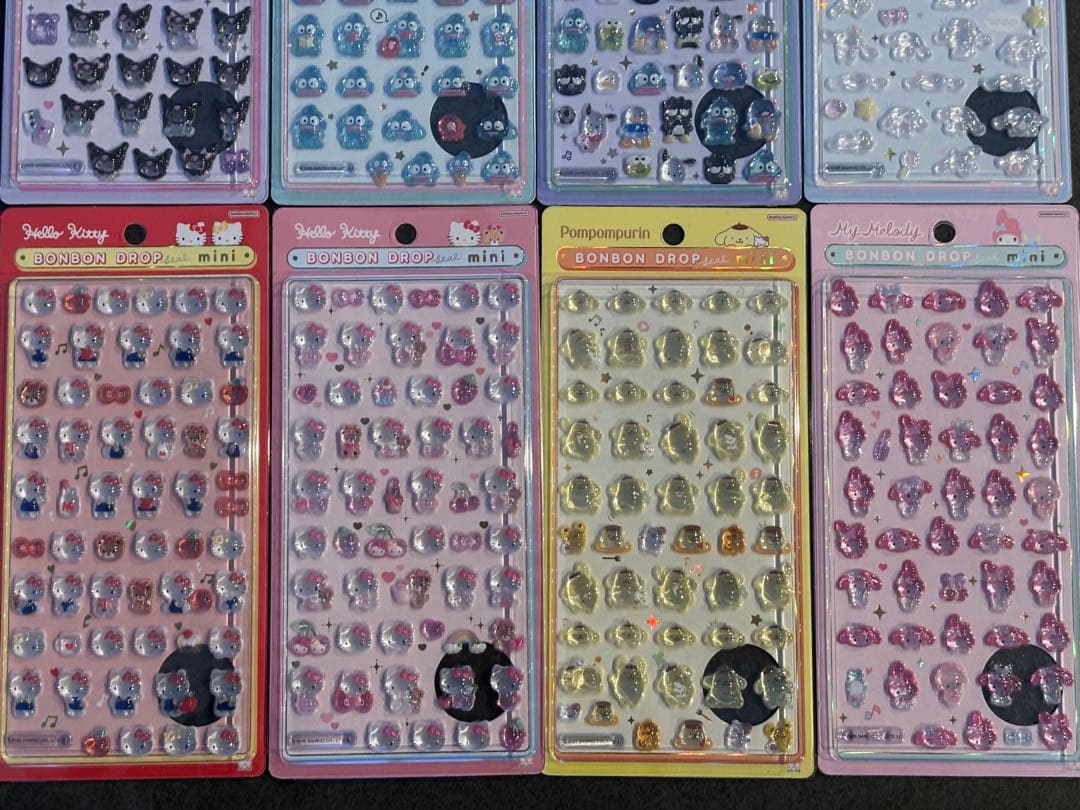 ボンボンドロップシール　ミニ　mini サンリオ　8点セット　正規品
