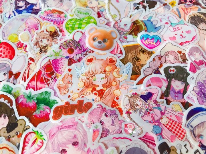 可愛いい❤️❤️人物マステフレークシール( ⸝⸝•ᴗ•⸝⸝ )157