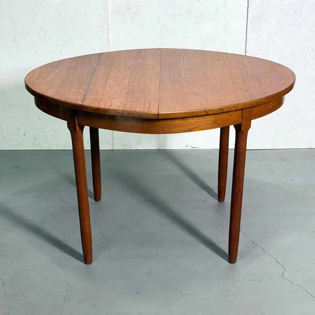 Remployヴィンテージ チーク オーバルダイニングテーブル(303)