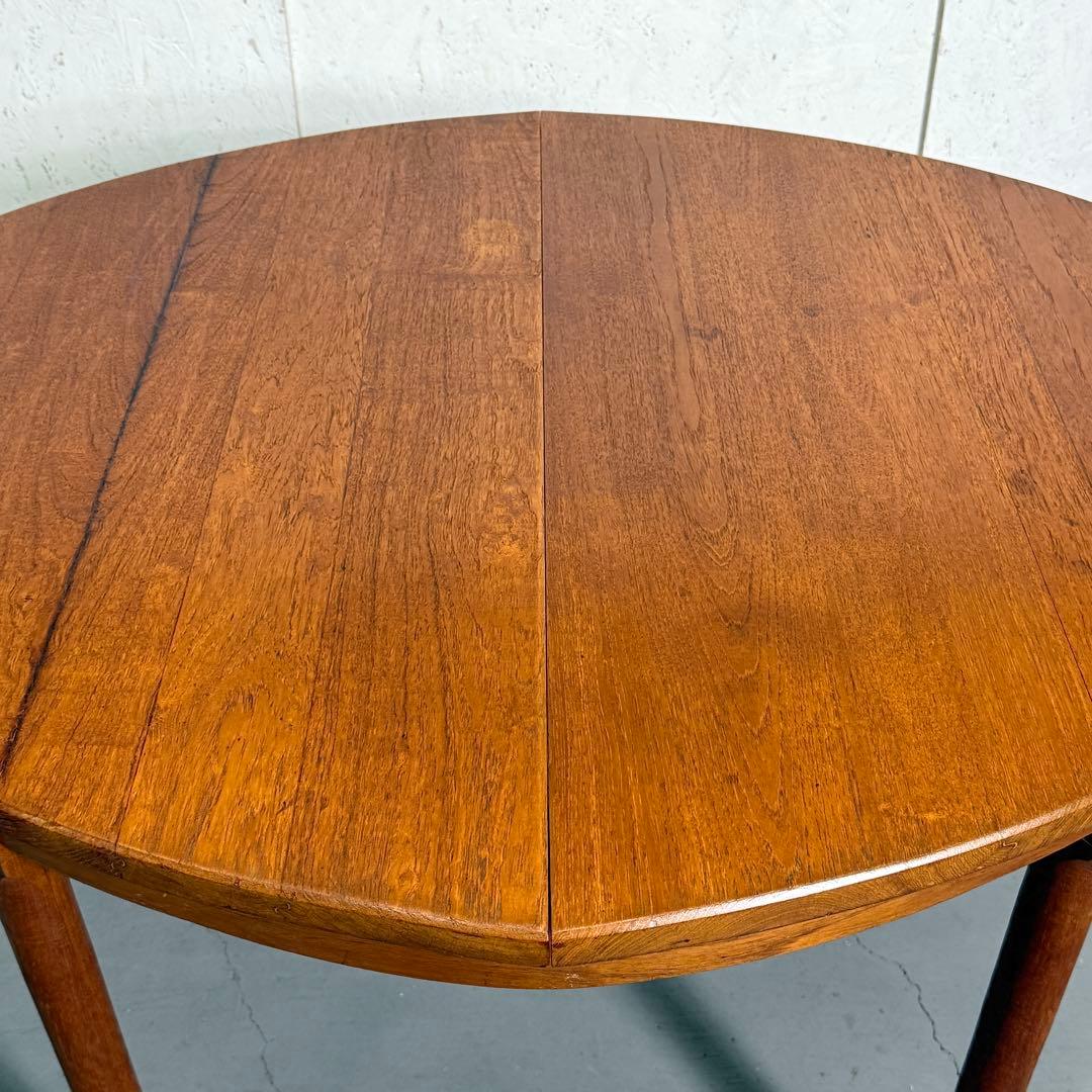 Remployヴィンテージ チーク オーバルダイニングテーブル(303)