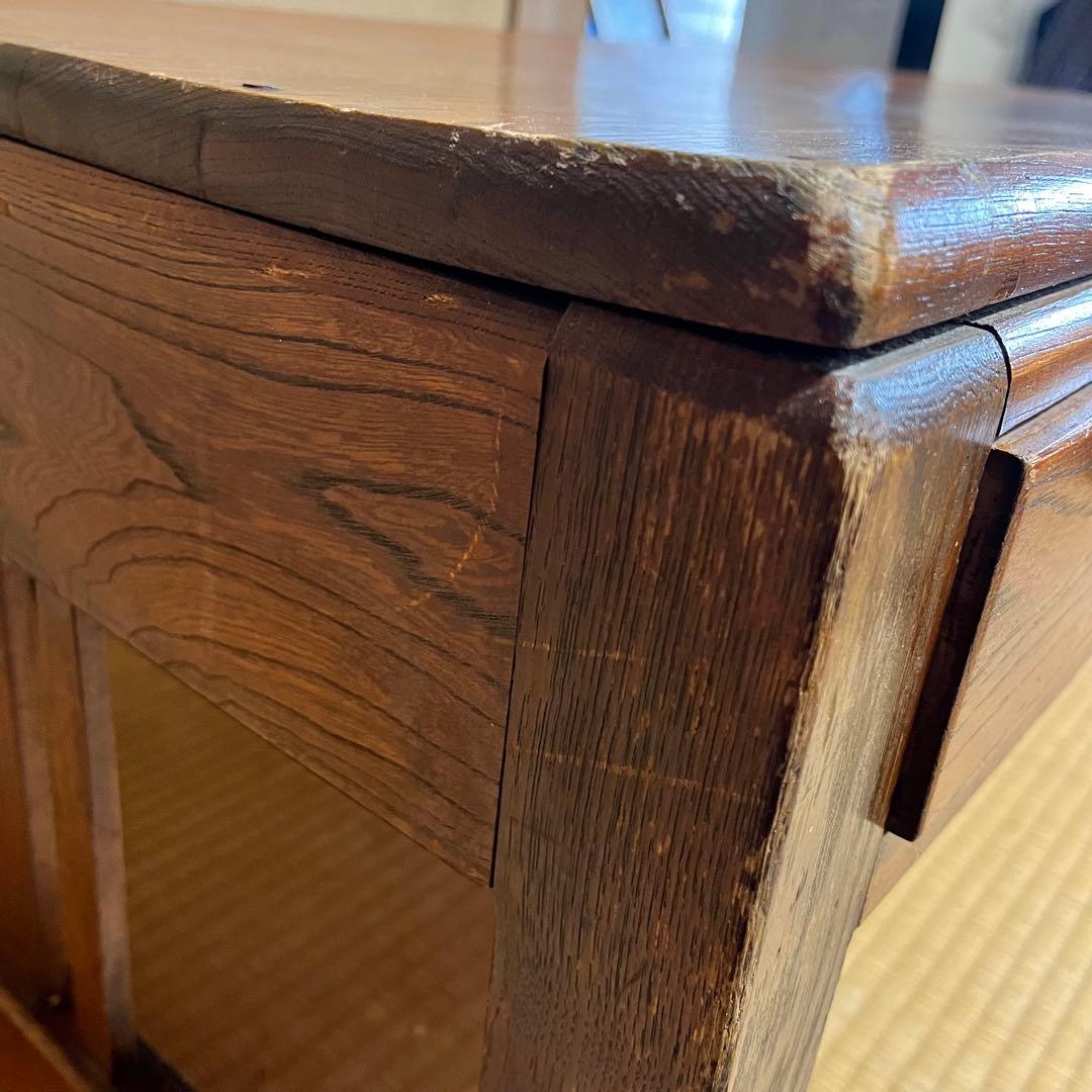 古道具　昭和レトロ　文机　ローテーブル　木製