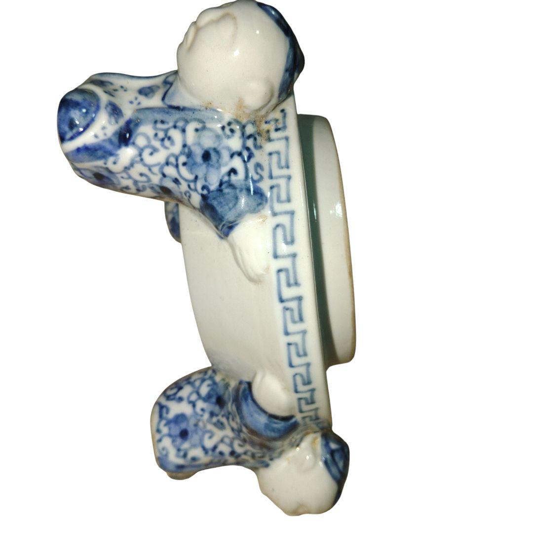 五良大甫呉祥瑞造　龍と山水画染付け香炉