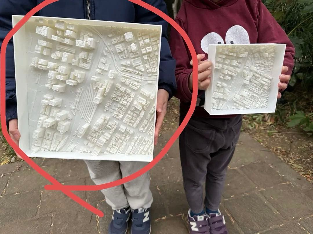 ★5千円値下中！東京駅周辺ビッグサイズ★精密都市模型 1/5000 3Dプリンタ