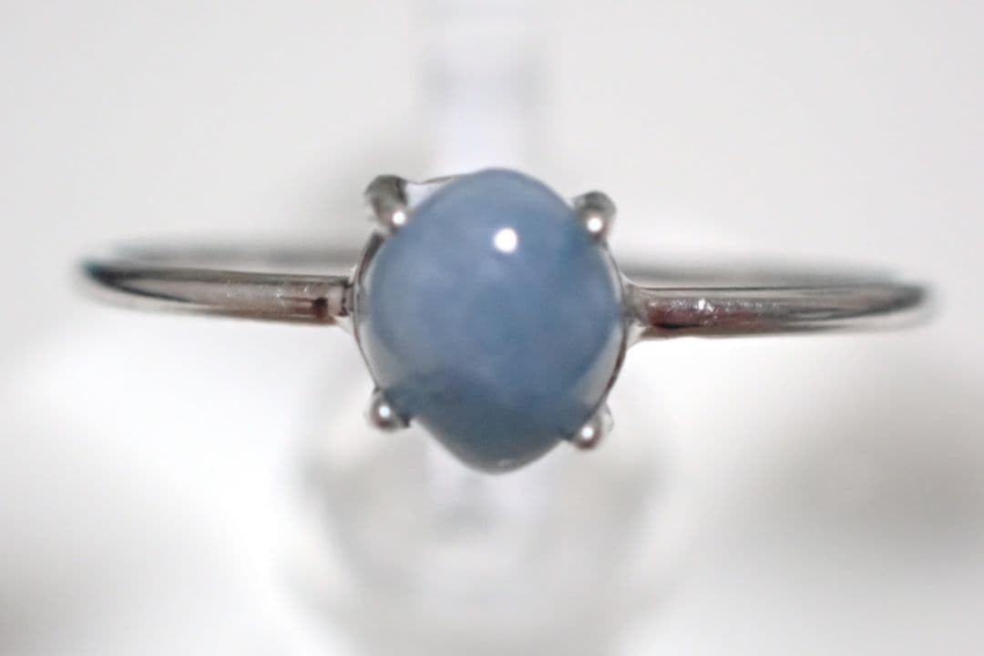 糸魚川翡翠　入コン沢　青　5ミリ　リング　指輪　送料無料