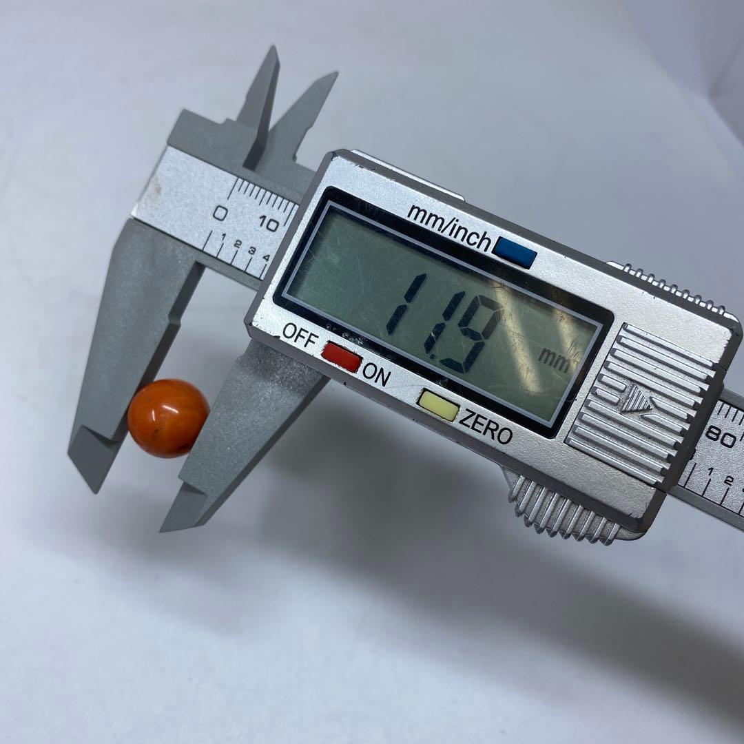 本赤珊瑚　丸玉、大玉アクセサリー、指輪　83g 東Y7-0217☆2Fトヒサ