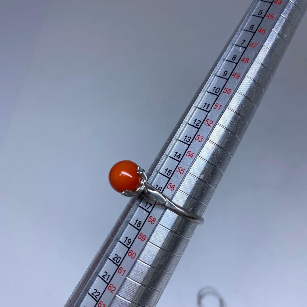 本赤珊瑚　丸玉、大玉アクセサリー、指輪　83g 東Y7-0217☆2Fトヒサ