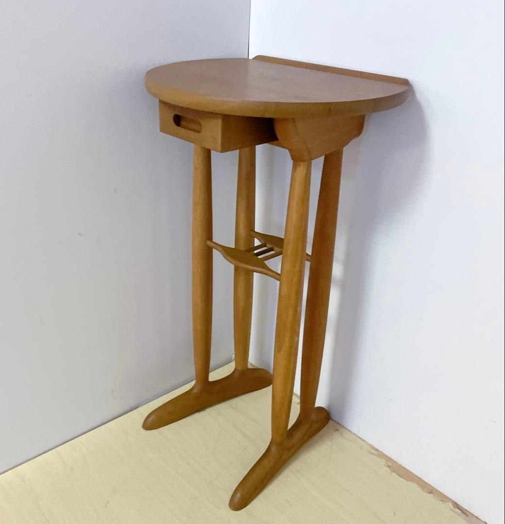 karimoku カリモク　木製　サイドテーブル　コンソール　電話台　FAX台