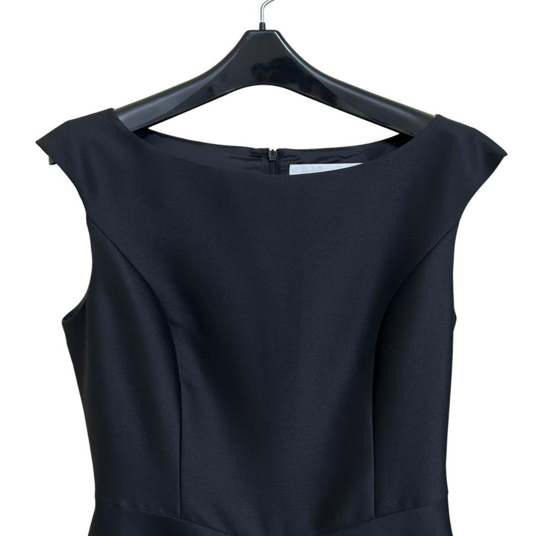 Rene　ルネ　ロングワンピース　Aライン　シルク混　ドレス　ブラック　36