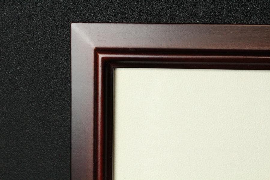 古裂 太子間道 赤地広東綿 額装 西陣 呉服屋蔵(K-LC930)