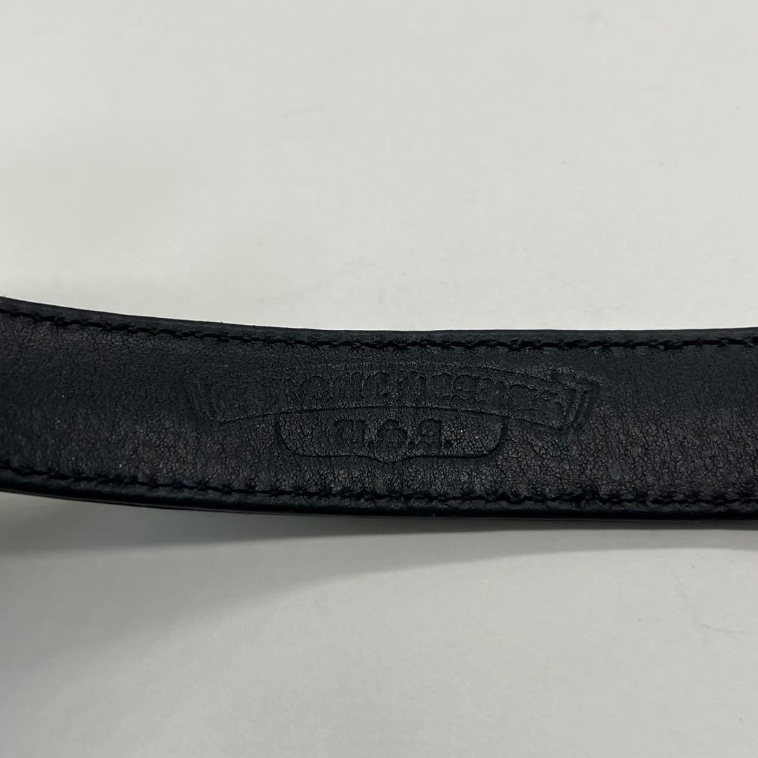 クロムハーツ 3ボタン2スナップ ブレスレット クロスボタン レザー SV925