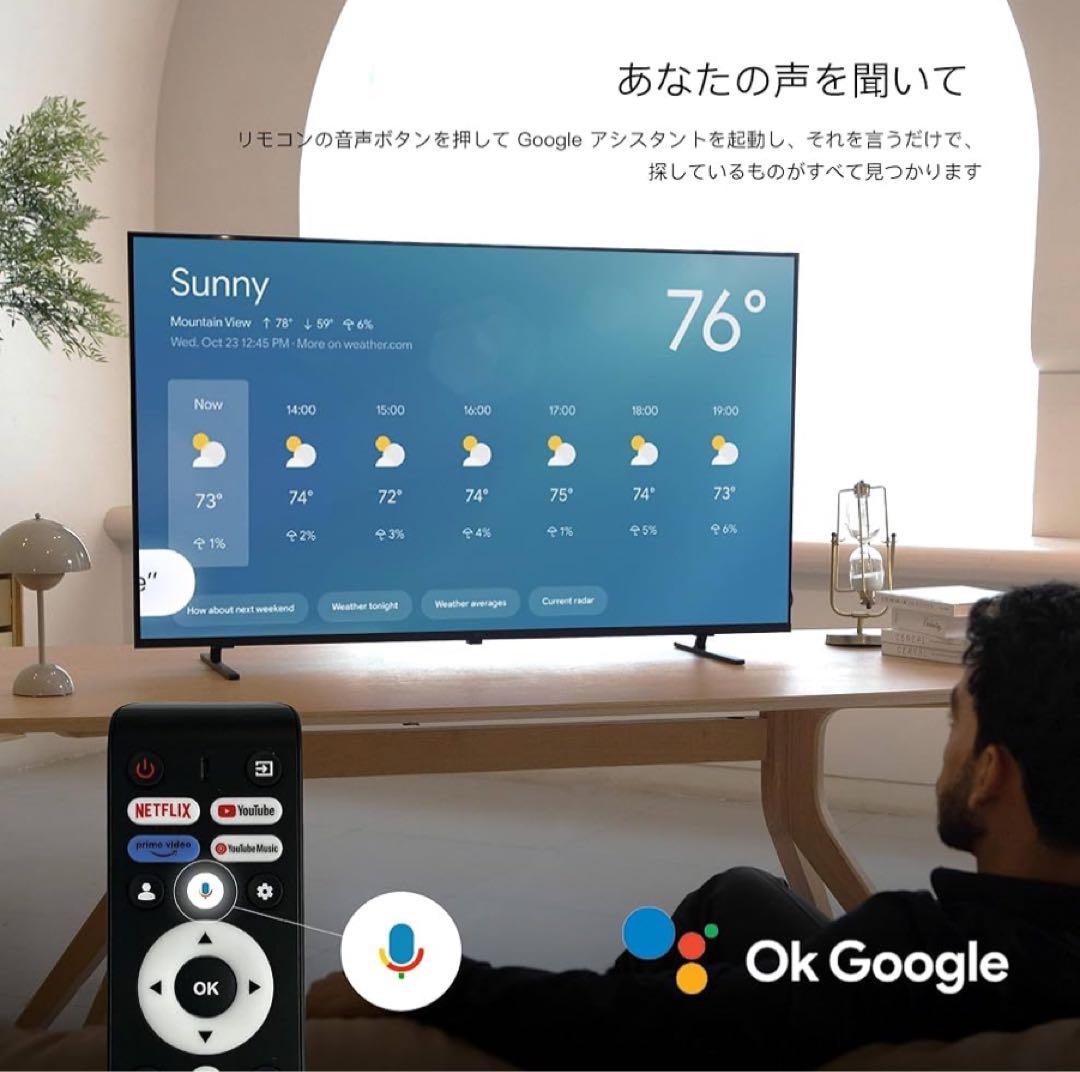 新品未使用 2025年製 FPD チューナーレス テレビ 43インチ VESA