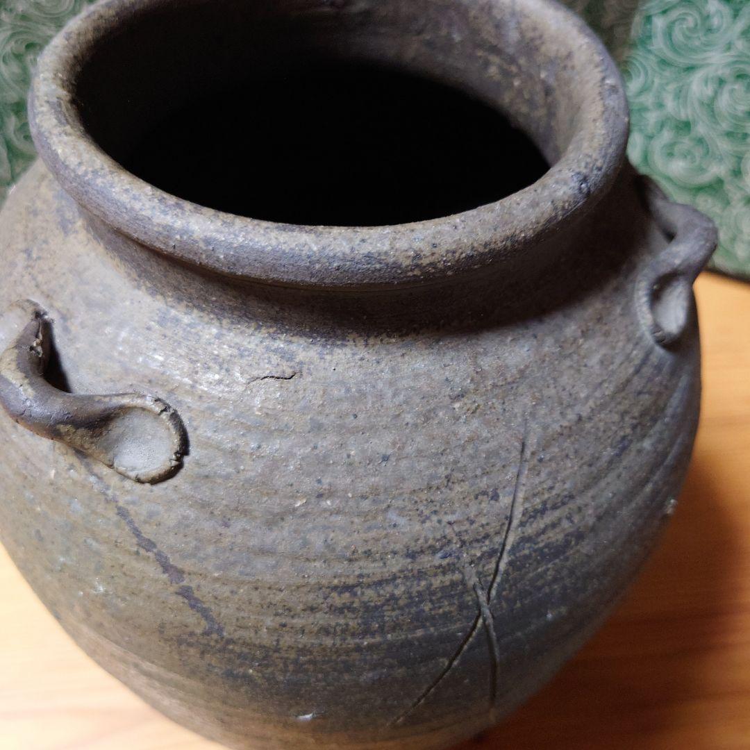 もっちゃん 古備前 壺 三耳壺 27cm 骨董