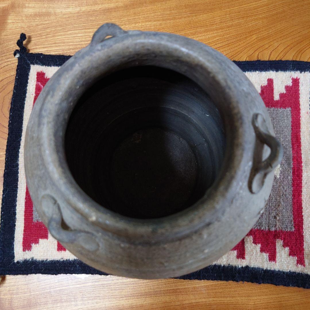 もっちゃん 古備前 壺 三耳壺 27cm 骨董