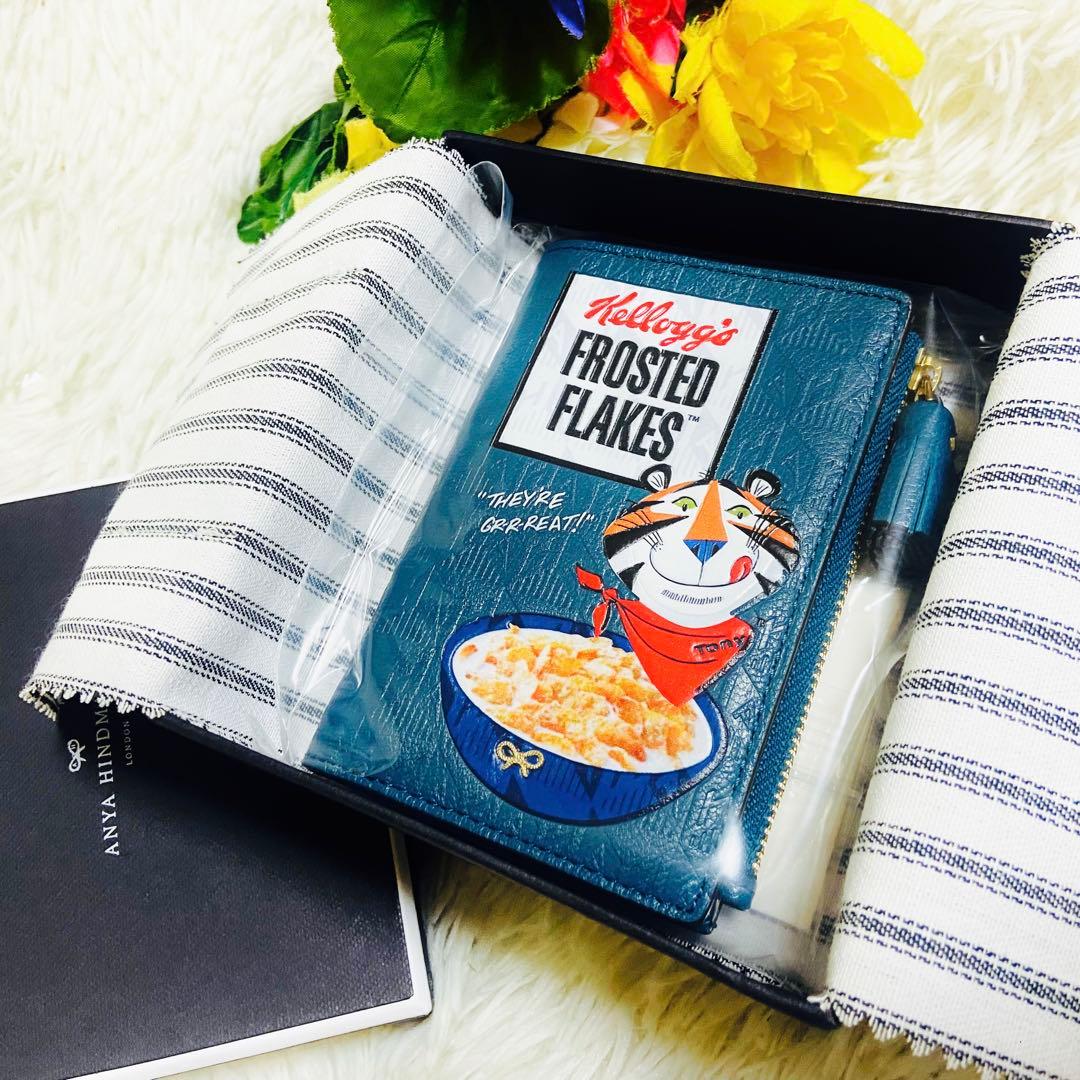 本革✨ANYA HINDMARCH✨アニヤハインドマーチ✨財布✨ケロッグ✨コラボ