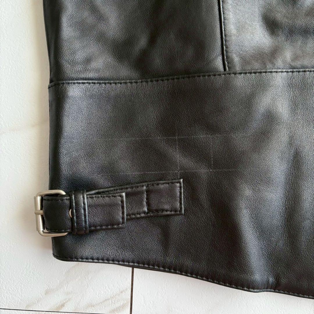 希少◆ハーレーダビッドソン アルパカレザー シングルライダース ジャケット 3L