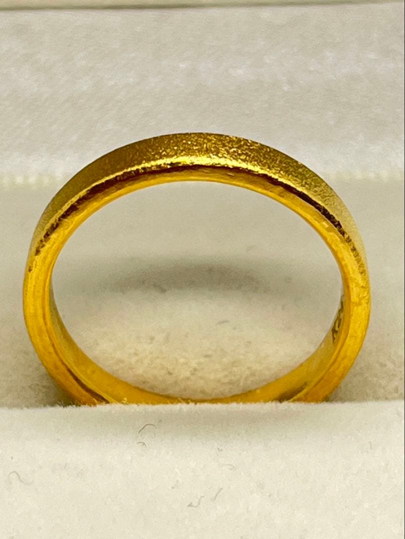 ミーさんK24 純金オーダーリング4.80g指輪　刻印あり ハンドメイド