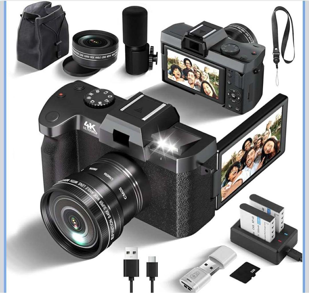 4Kデジタルカメラ Wi-Fi機能 32GB