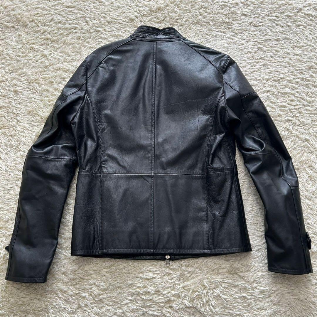 【美品】メンズビギ　ラトルトラップ　本革　シングルライダース　山羊革　黒　M