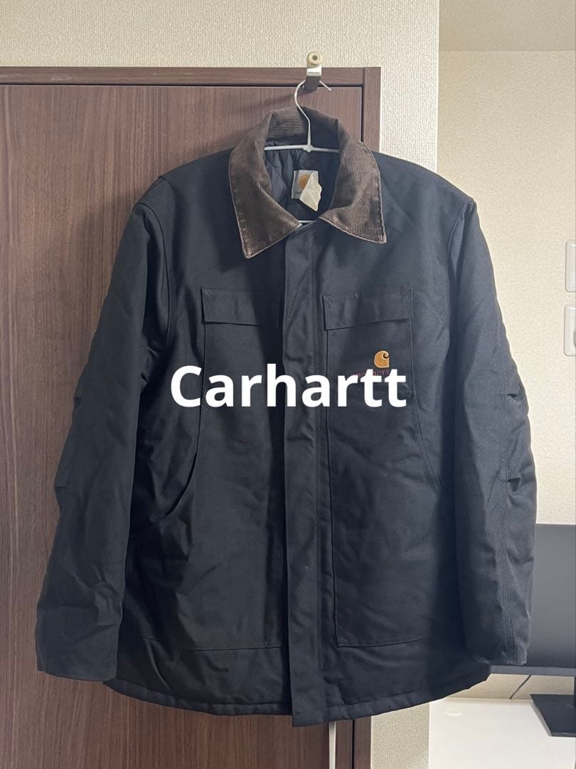 Carhartt ダック地 トラディショナルコート ブラック XL キルティング