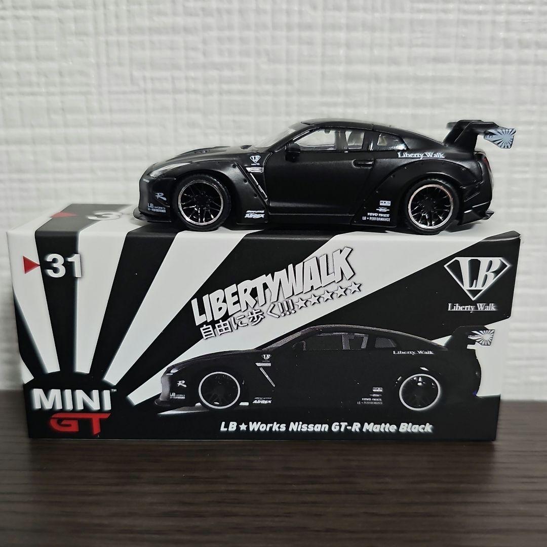 ミニカー MINIGT LIBERTYWALK GT-R Matte Black