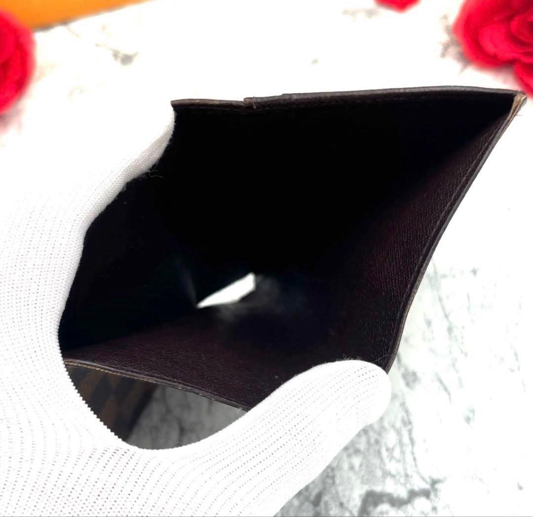 【極美品】ルイヴィトン ポルトフォイユ ヴィエノワ ダミエ がま口 二つ折り財布