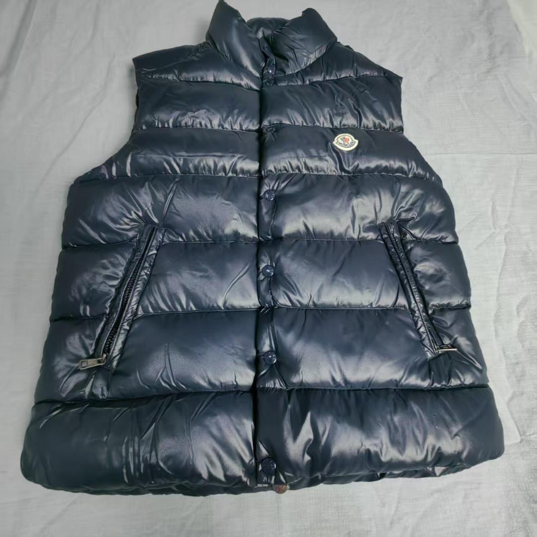 ダウンベスト ネイビー エンブレム付き L