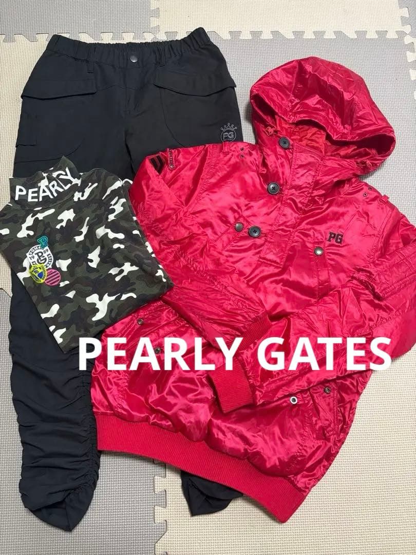 PEARLY GATES パーリーゲイツ 上下 ブルゾン&裏地付きパンツ セット