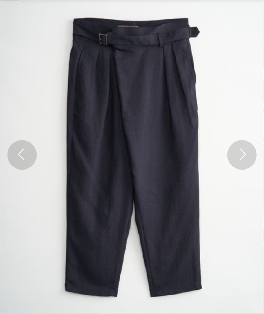 TROVE 21SS「HOUI WRAP PANTS」3 ネイビー ラップパンツ