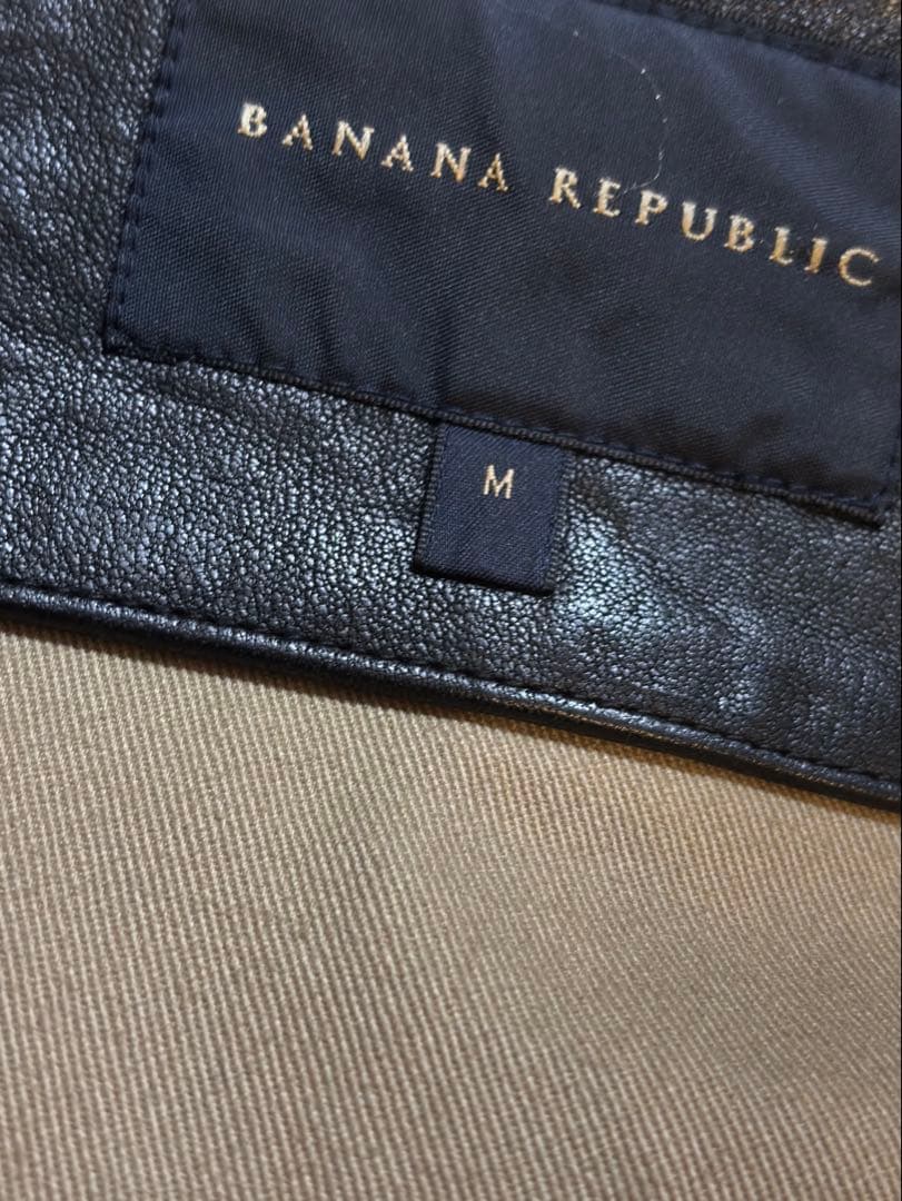 BANANA REPUBLIC ブラック レザー ジャケット