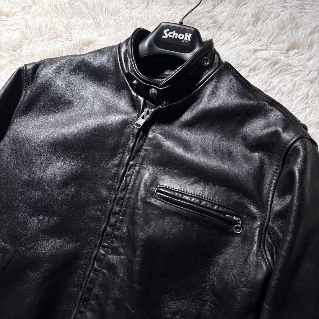 タ*0様 【米国製】schott ライダースジャケット　シングル　641 本革