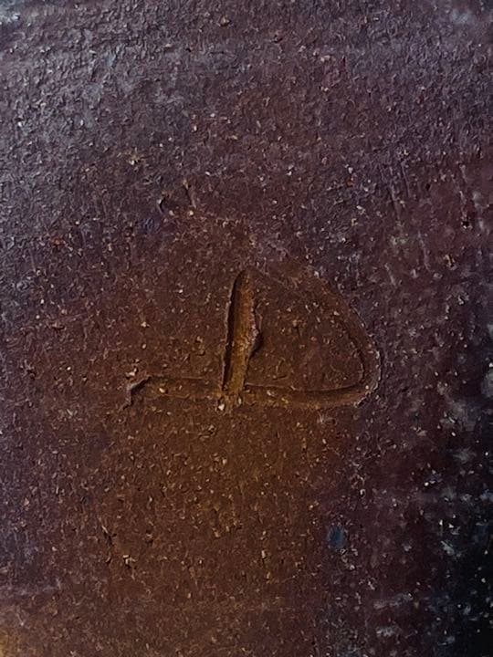 【JOHN DIX   ジョンディックス】花入　壺　桐共箱　栞　底部在銘　大上窯