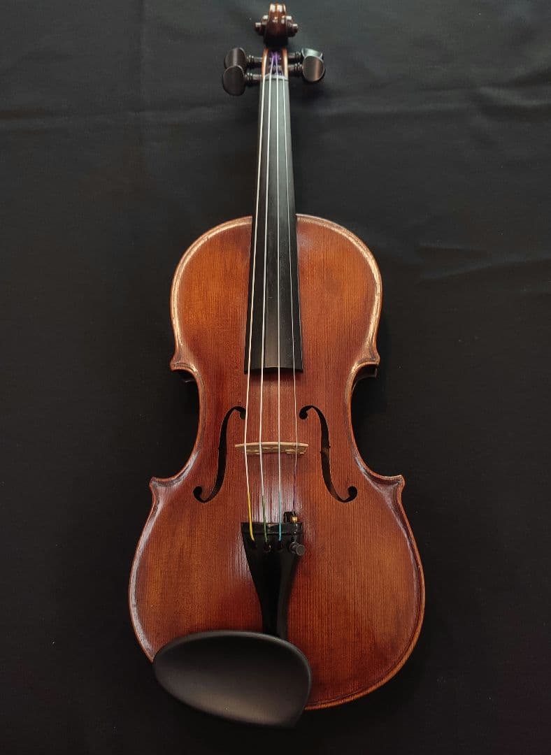 バイオリン　アンティークジャーマン１/2　弦・駒新品交換済　弓・ケース・肩当付属