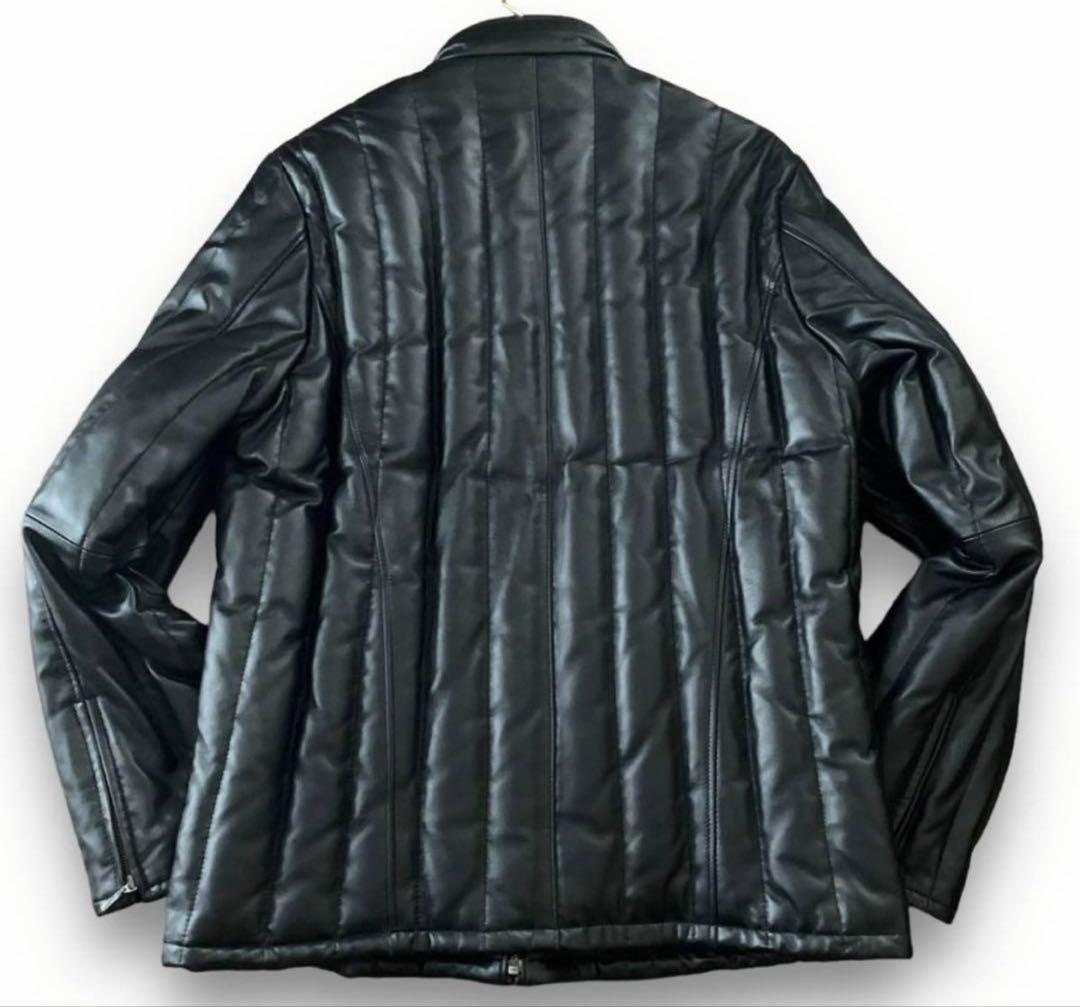 COMME CA DU MODE MENラム本革ダウンジャケット