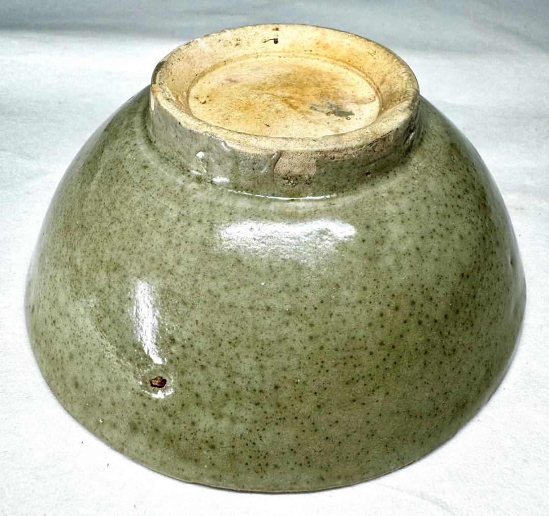 宋時代 龍泉窯青磁茶碗 時代品 伝世品焼物 歴史唐物 ウブ品 WWTT001