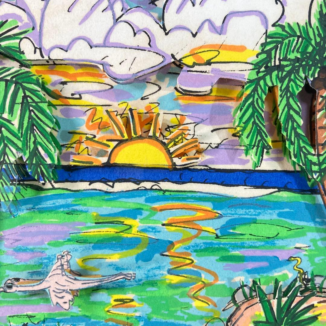 【真作保証】ジェームズ・リジィ3Dシルクスクリーン 直筆サイン 版画 アート