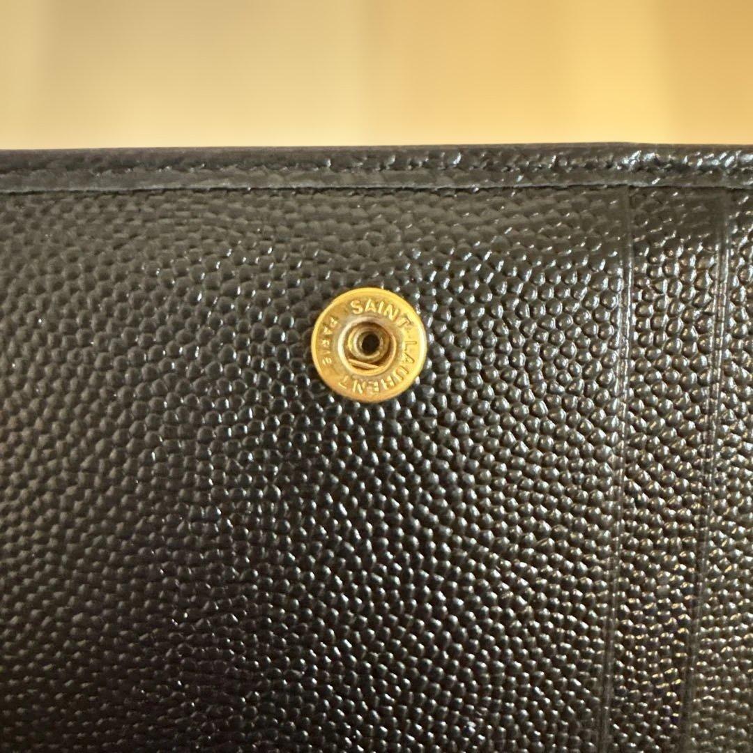 ☆まるも☆【正規品】SAINT LAURENT 二つ折り財布 使用品
