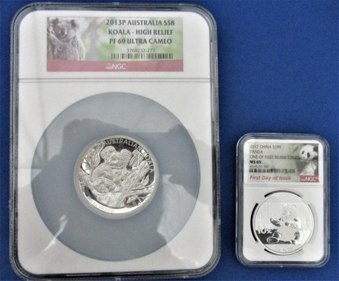 ５オンス 大型銀貨オーストラリア 2013年 ハイレリーフ コアラ ８ドル 純銀