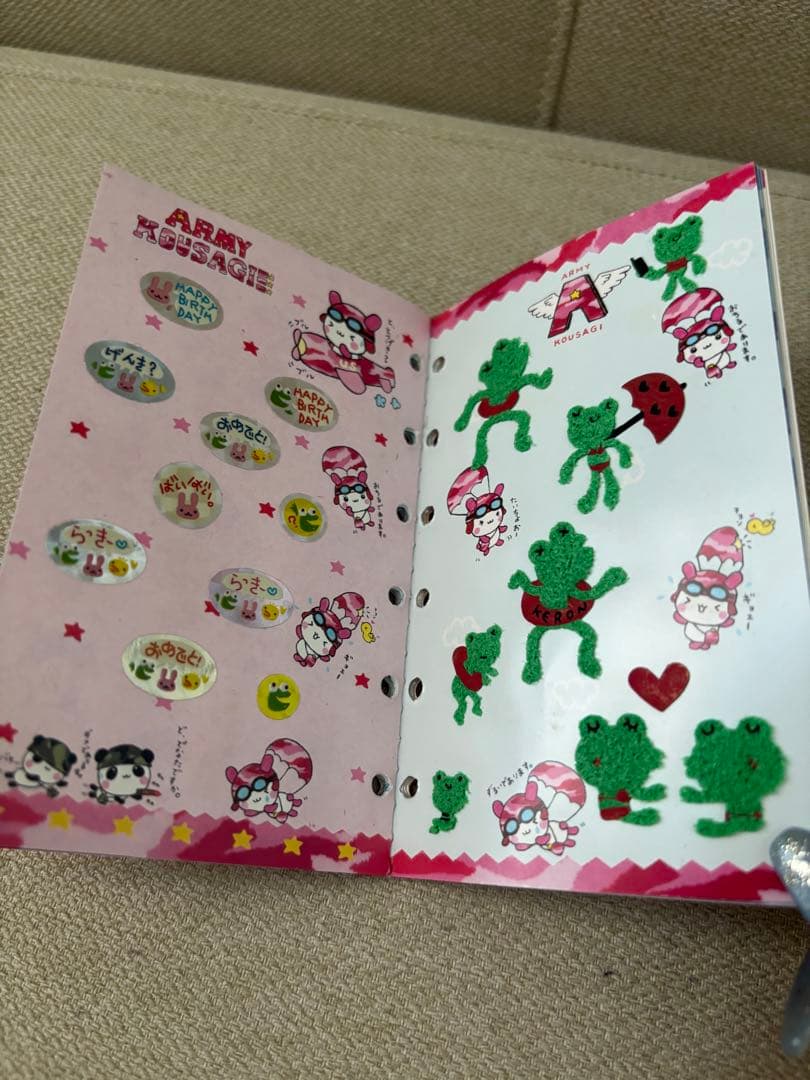 平成レトロ　シールブック　シール帳　うさぎ　当時品