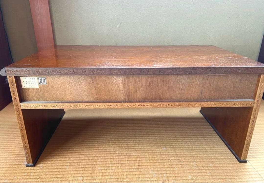 越後民芸　木製文机　座机　和机　座卓　アンティーク　日本製