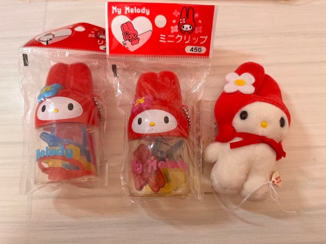【3点セット】サンリオ 平成レトロ マイメロディ クリップ 1997年 98年