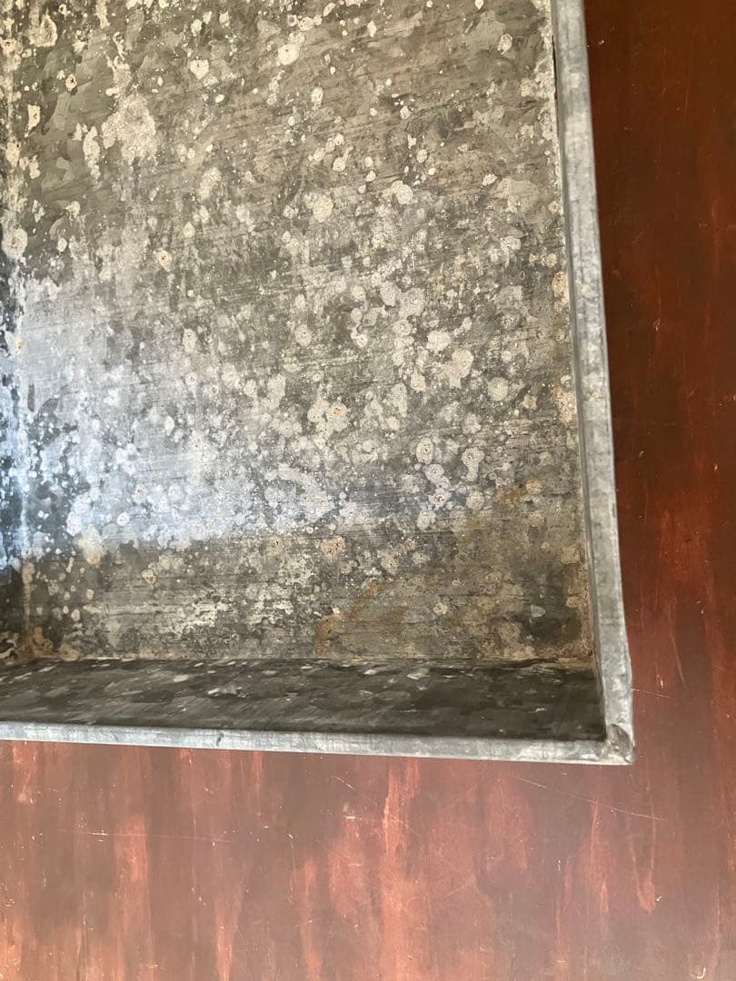 昭和レトロ　ブリキ製ガラス蓋ケース　ブリキ製ショーケース（1枚扉、取り外し可能）