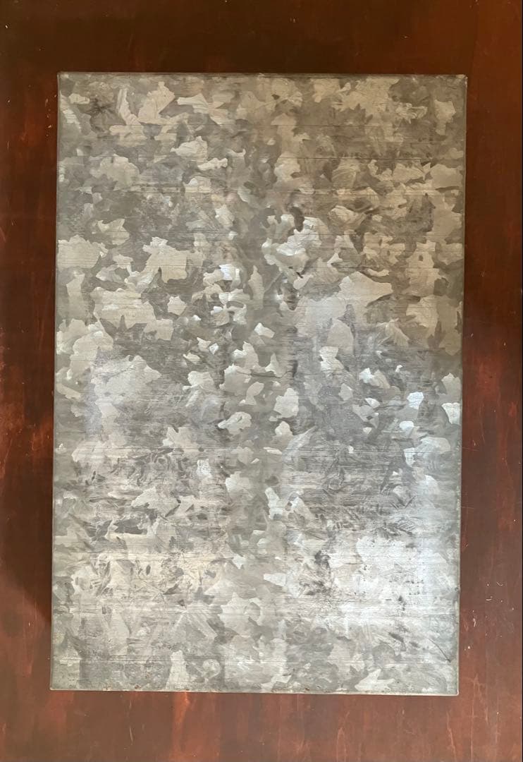 昭和レトロ　ブリキ製ガラス蓋ケース　ブリキ製ショーケース（1枚扉、取り外し可能）